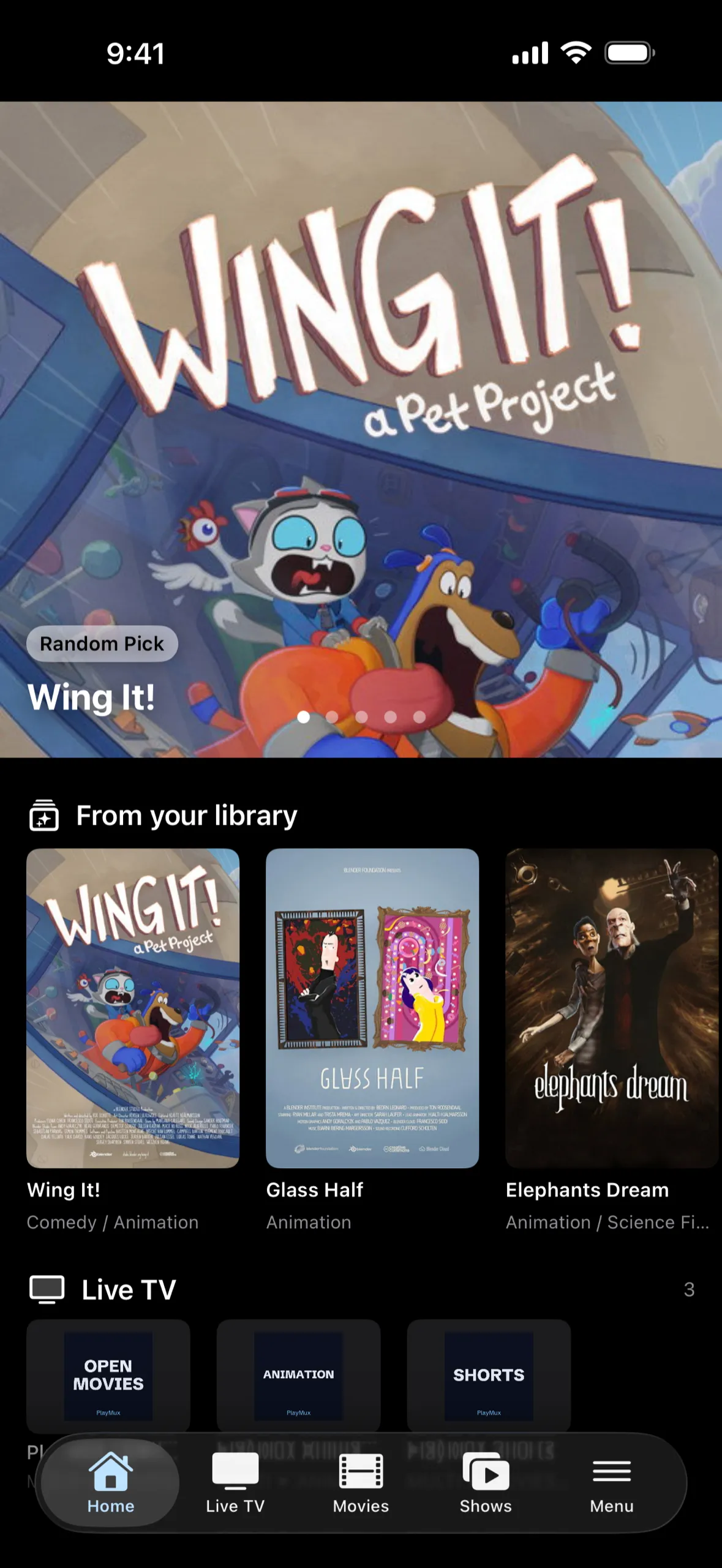 PlayMux on iPhone