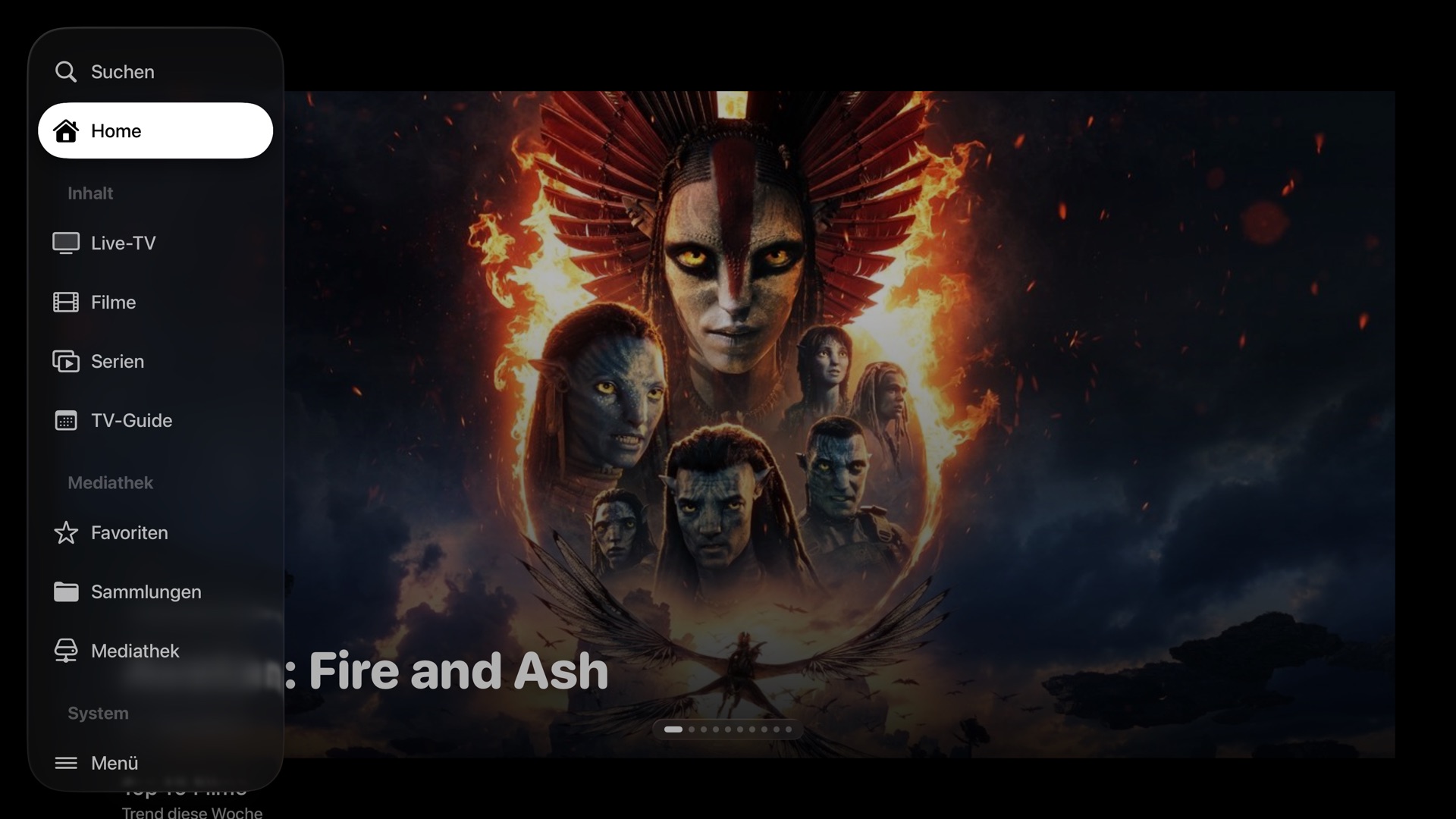 PlayMux on Apple TV — Home Screen